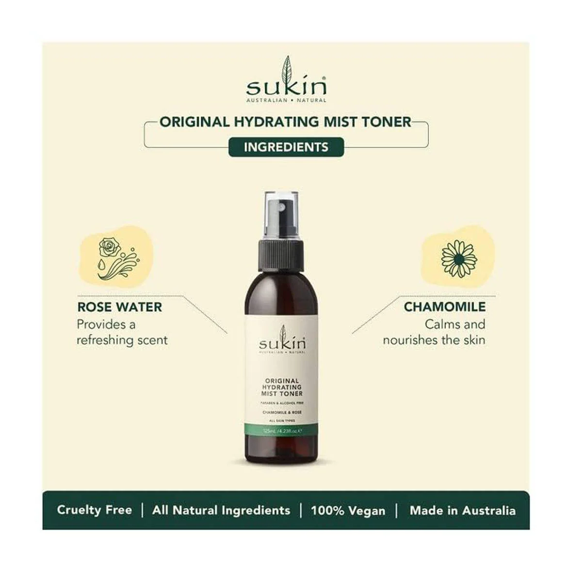 Sukin Hydrating Mist Toner 125ml - Image 5