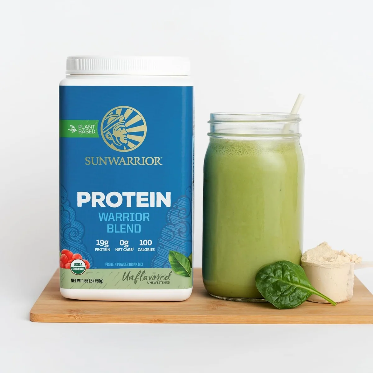 Sun Warrior Protein Warrior Blend Organic Unflavored 750g - Image 4