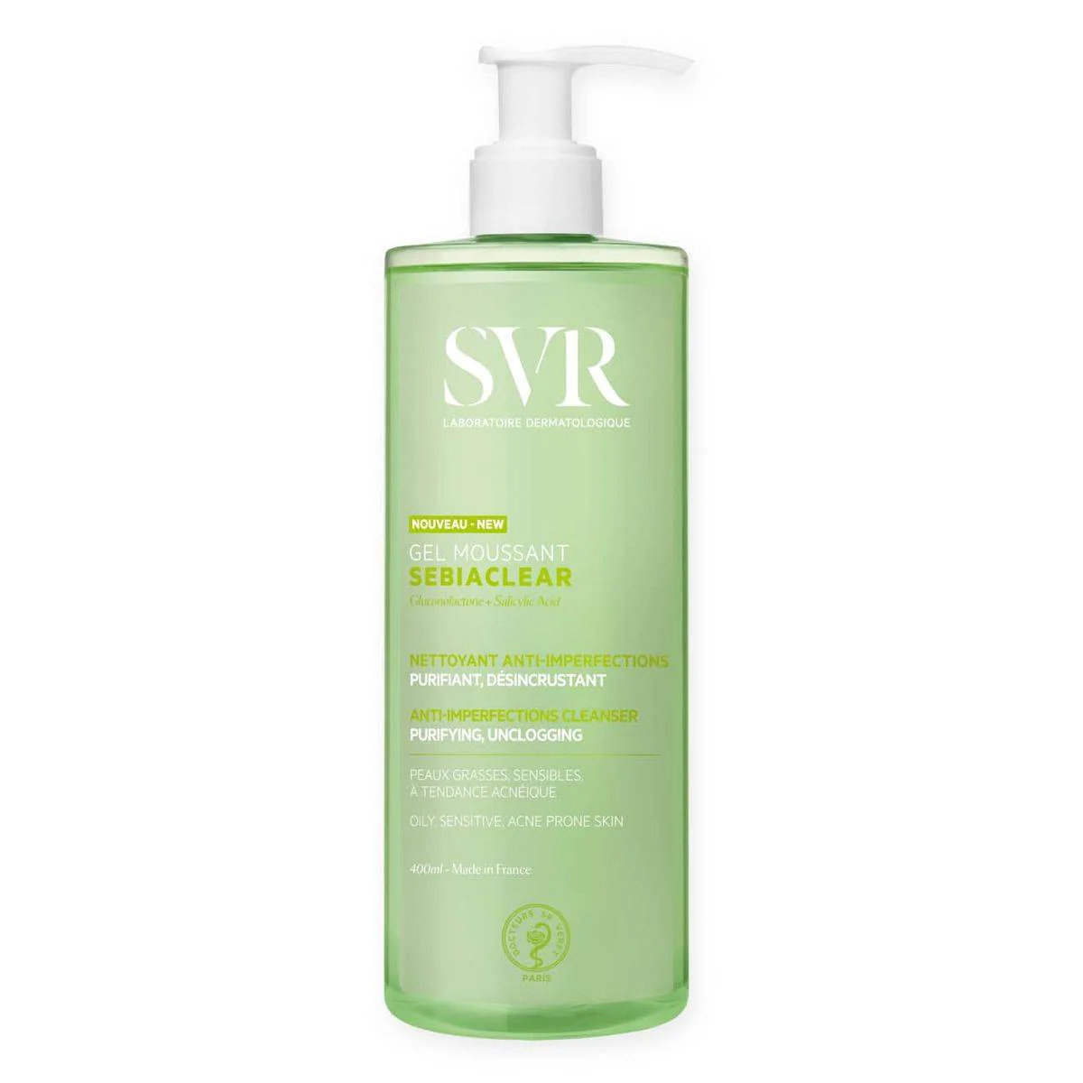 SVR Sebiaclear Anti Imperfections Cleanser Gel 400ml