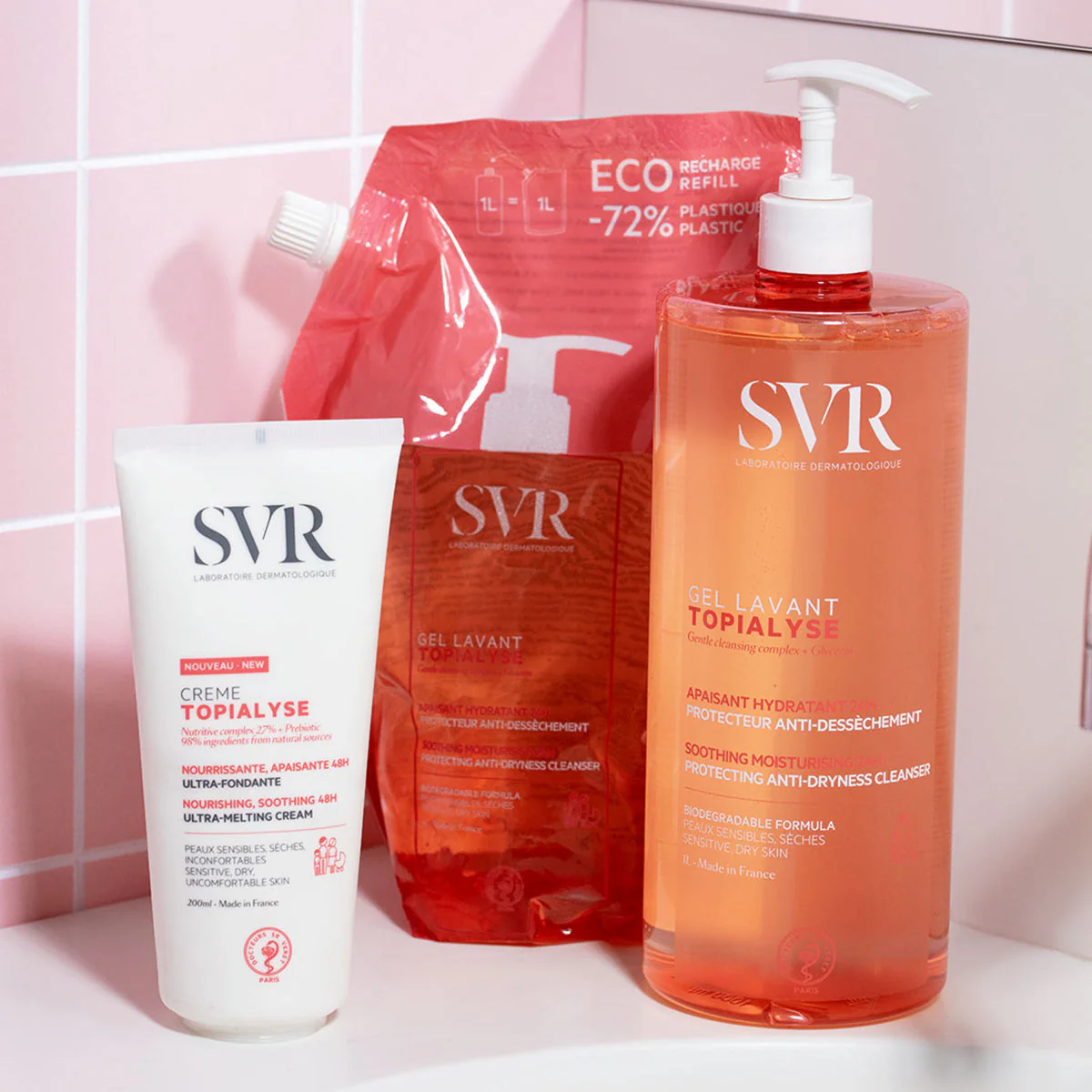 SVR Topialyse Soothing Moisturising Cleansing Gel 1000ml - Image 2