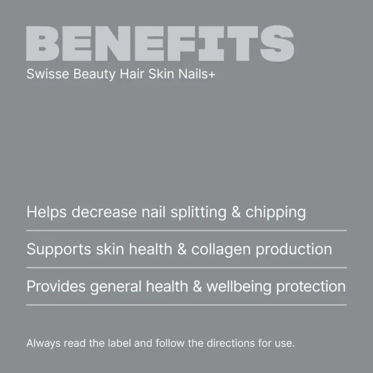 Swisse Beauty Hair Skin Nails+ 180 Tablets - Image 2