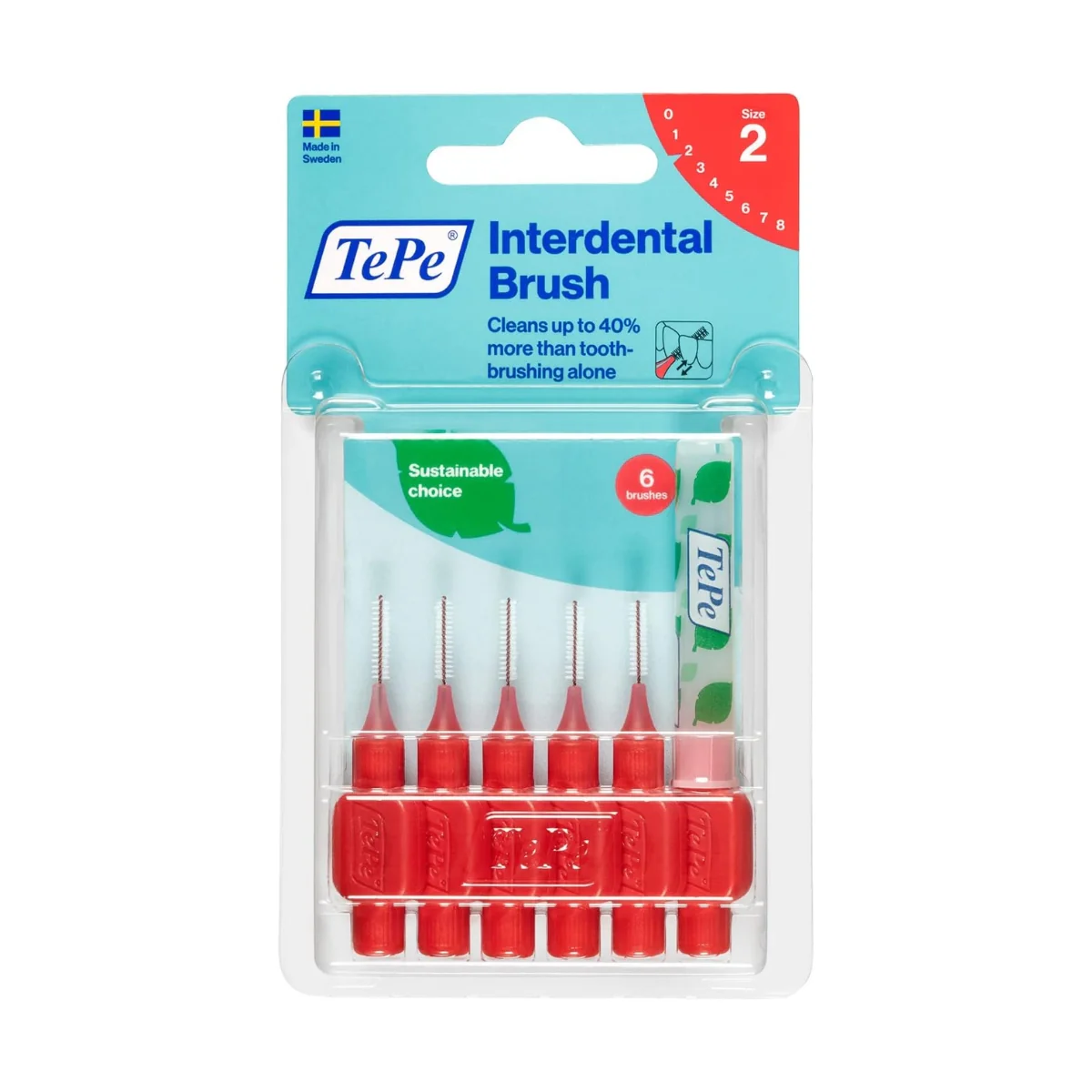 TePe Interdental Brush Red 0.5mm 6 Pieces