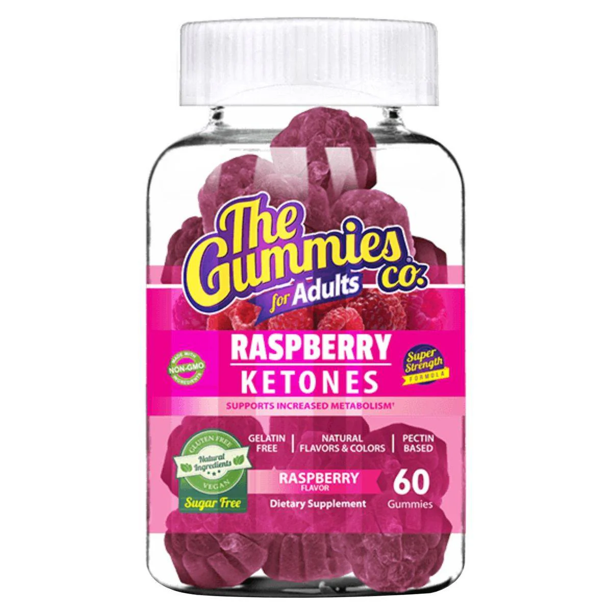 The Gummies Co Adults Raspberry Ketones 60 Gummies