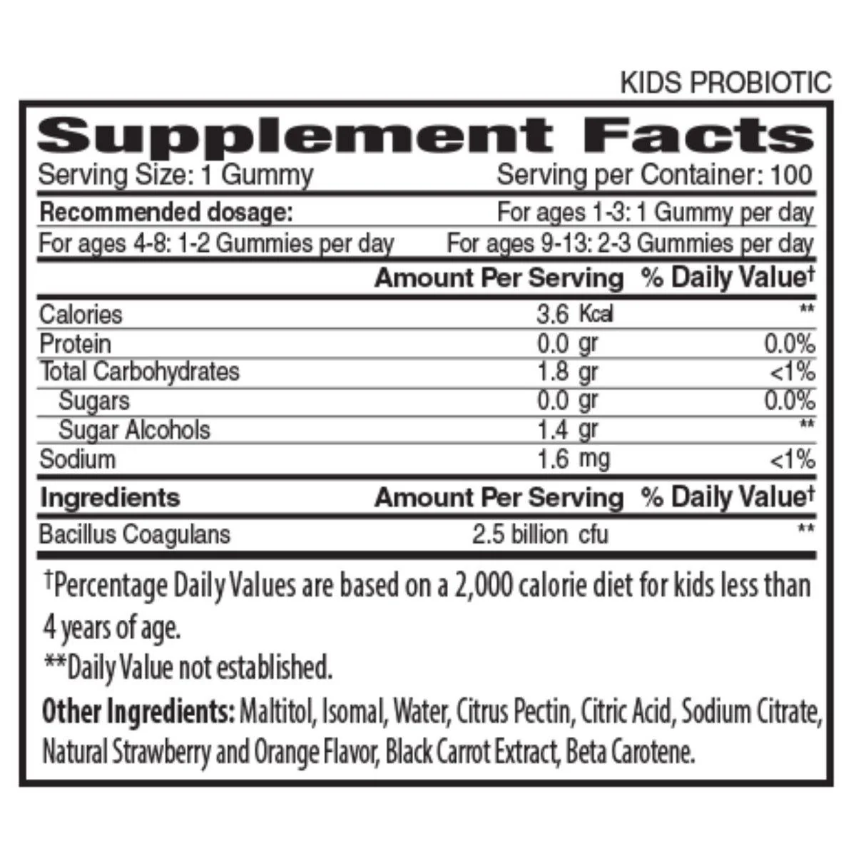 The Gummies Co Kids Probiotic 100 Gummies - Image 2