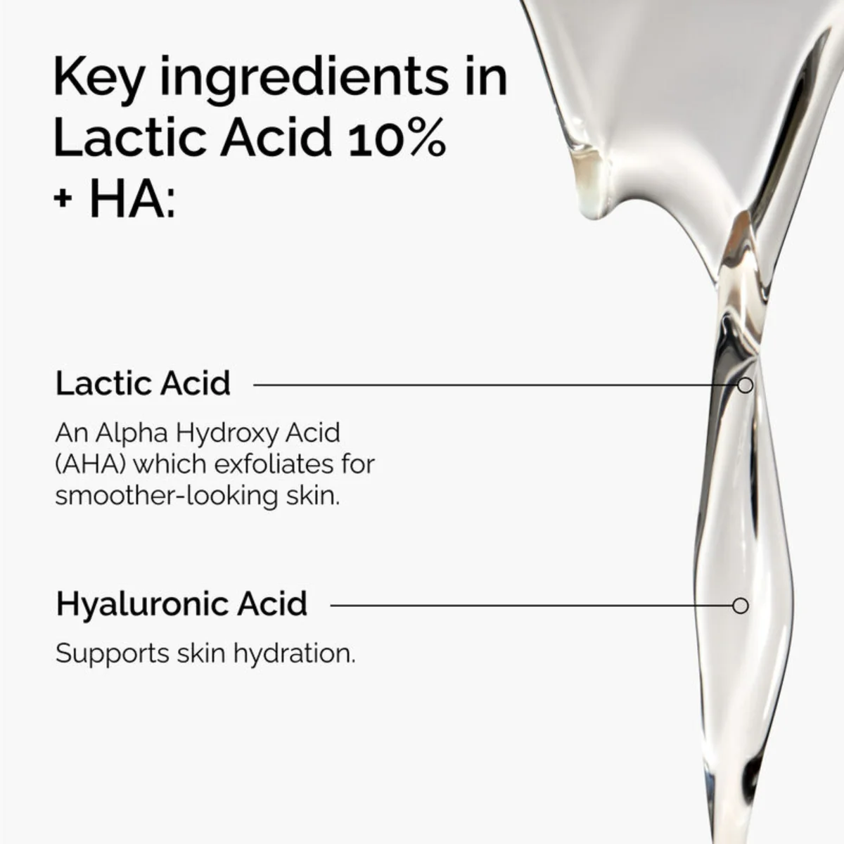 The Ordinary Lactic Acid 10% + Hyaluronic Acid 2% Serum 30ml - Image 3
