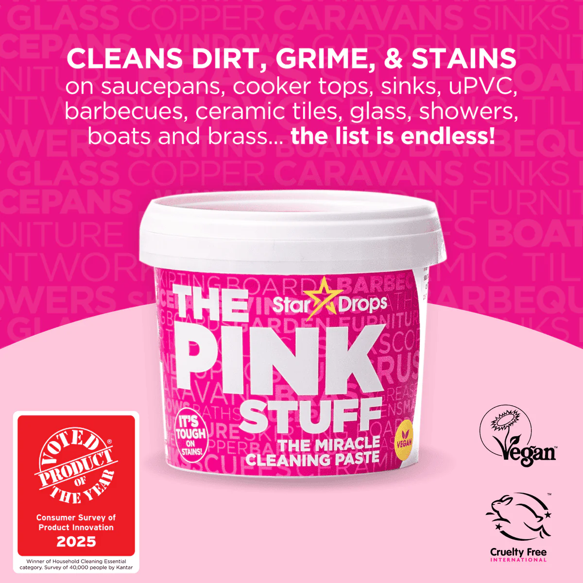 The Pink Stuff The Miracle Cleaning Paste 850g - Image 2