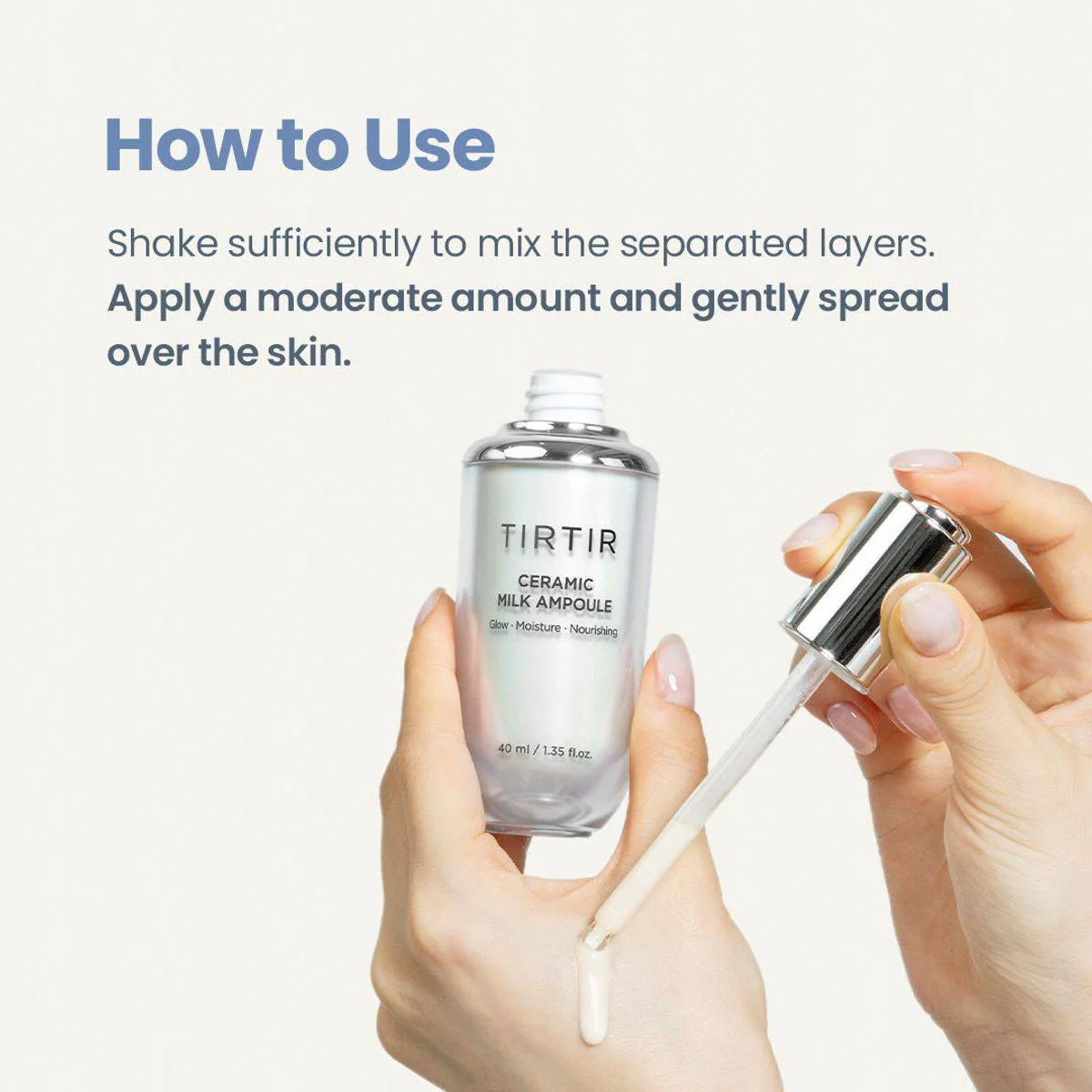TirTir Ceramic Milk Ampoule 40ml - Image 2