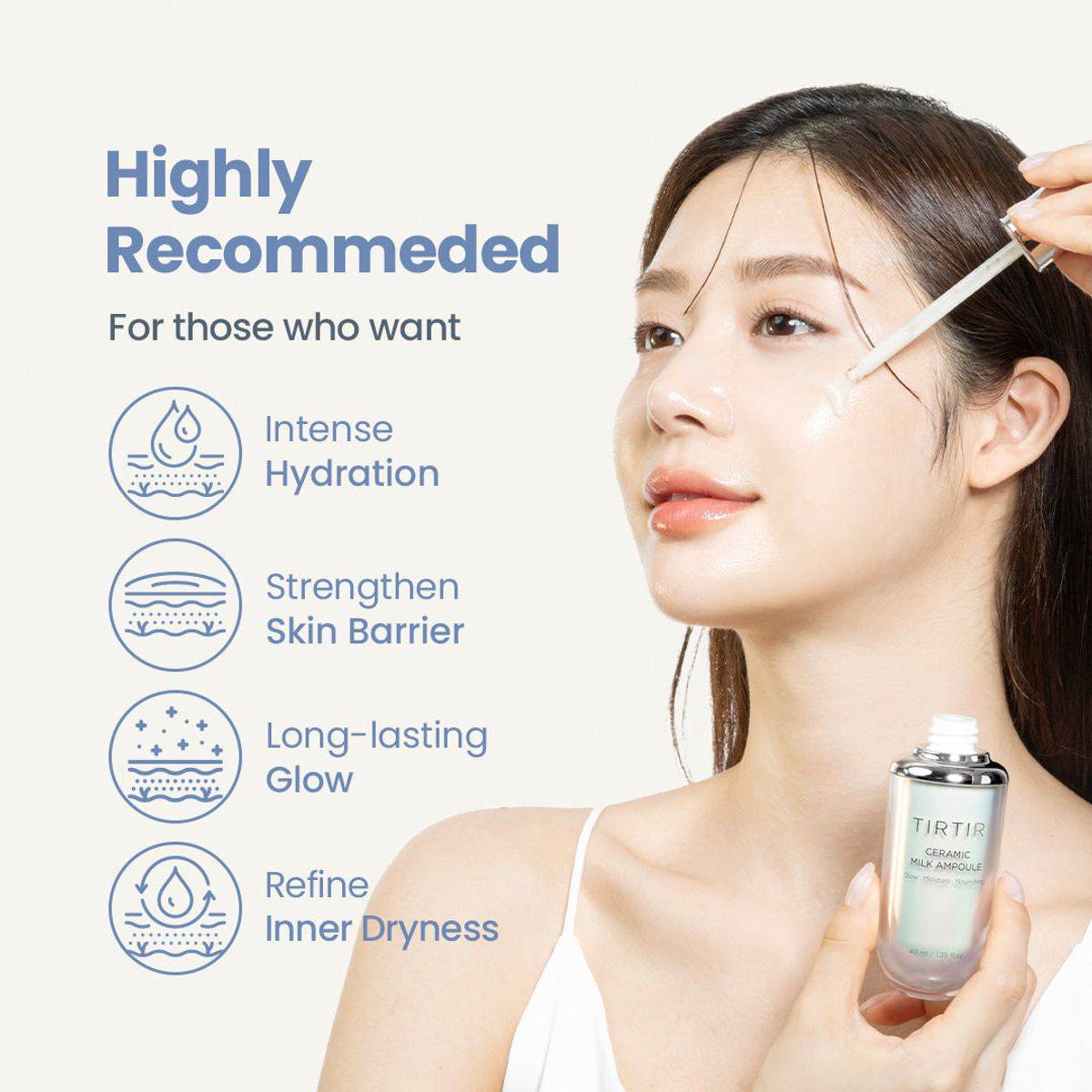 TirTir Ceramic Milk Ampoule 40ml - Image 8