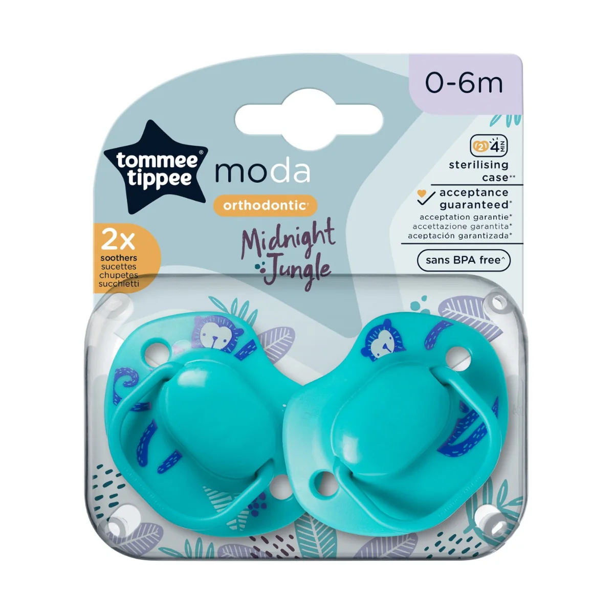 Tommee Tippee Closer to Nature Soothers Orthodontic 0-6M 2 Pack - Image 3