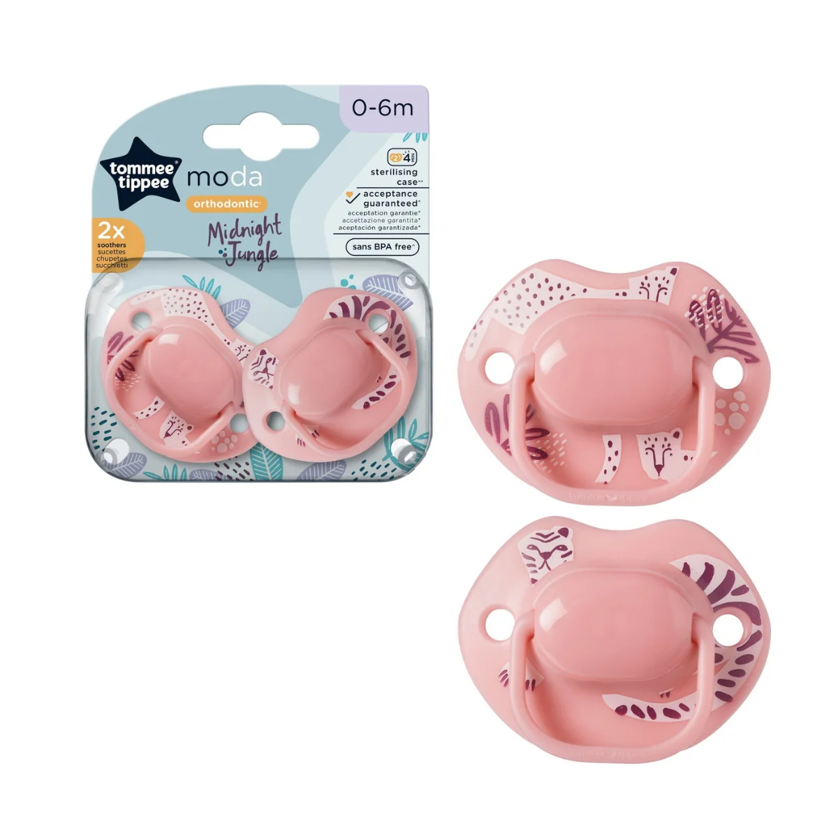 Tommee Tippee Closer to Nature Soothers Orthodontic 0-6M 2 Pack - Image 5