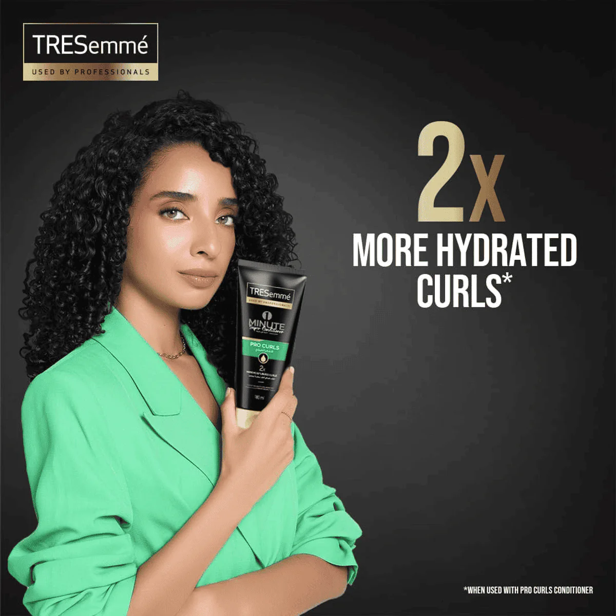 Tresemme 1 Minute Super Pro Curls Conditioner 180ml - Image 2