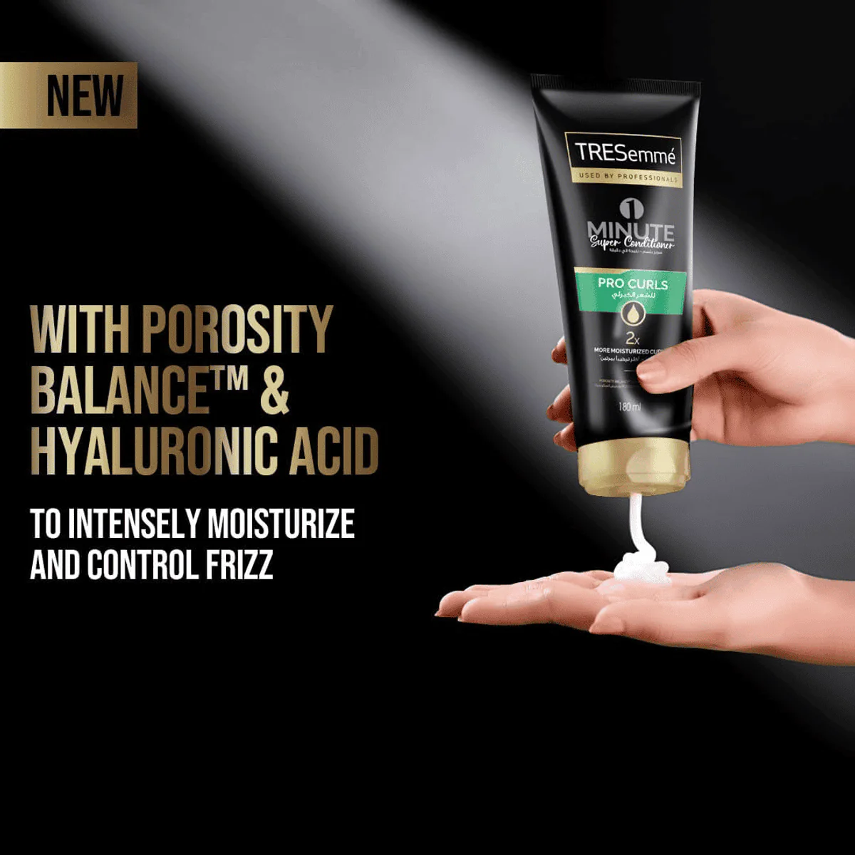 Tresemme 1 Minute Super Pro Curls Conditioner 180ml - Image 4