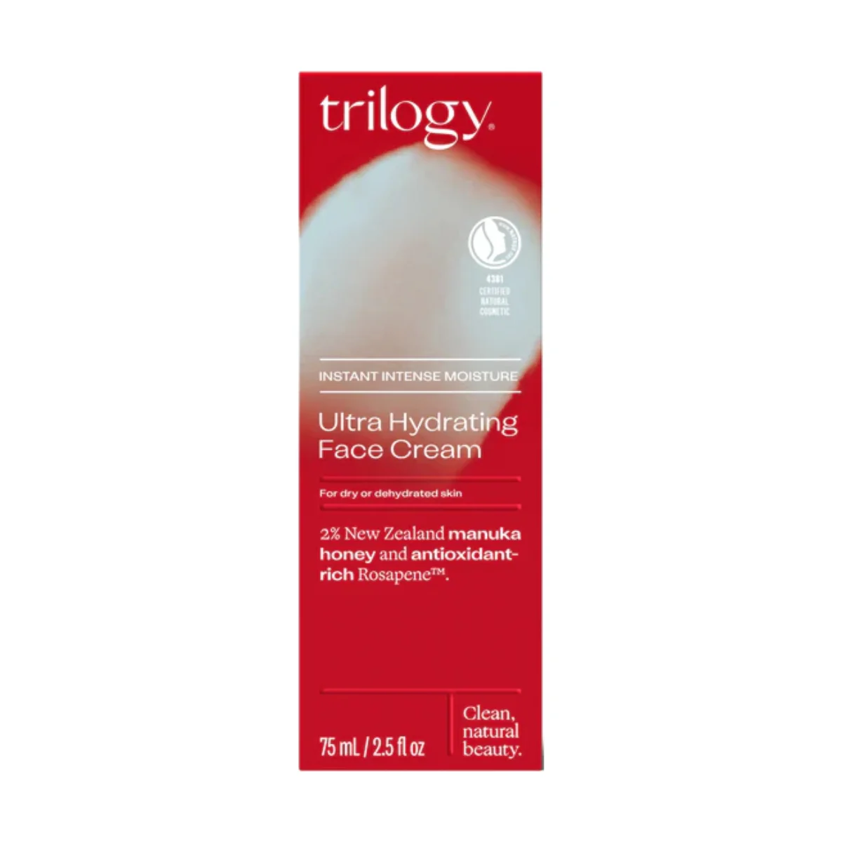Trilogy Ultra Hydrating Face Cream 75ml - Image 2