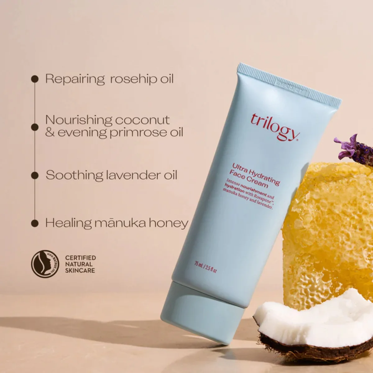 Trilogy Ultra Hydrating Face Cream 75ml - Image 6