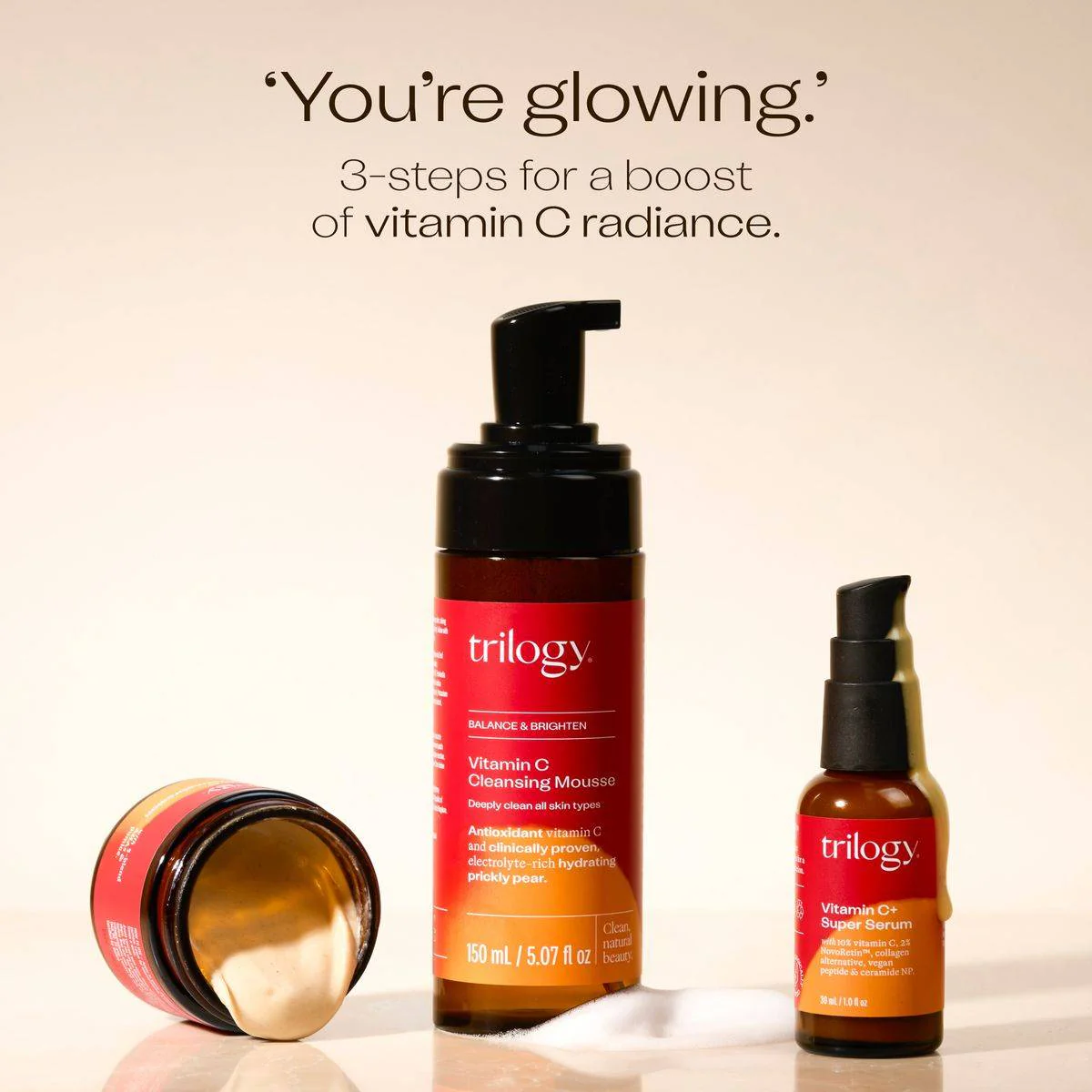 Trilogy Vitamin C Cleansing Mousse 150ml - Image 9