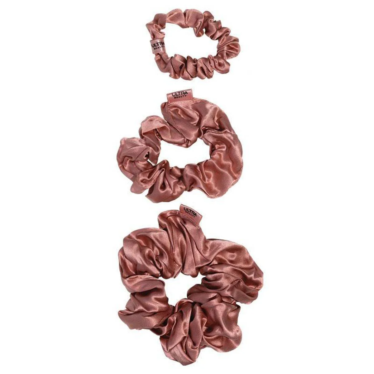 Ultra Beauty Collection Hair Silk Scrunchie Set Black 3 Pack (Ultra Beauty)