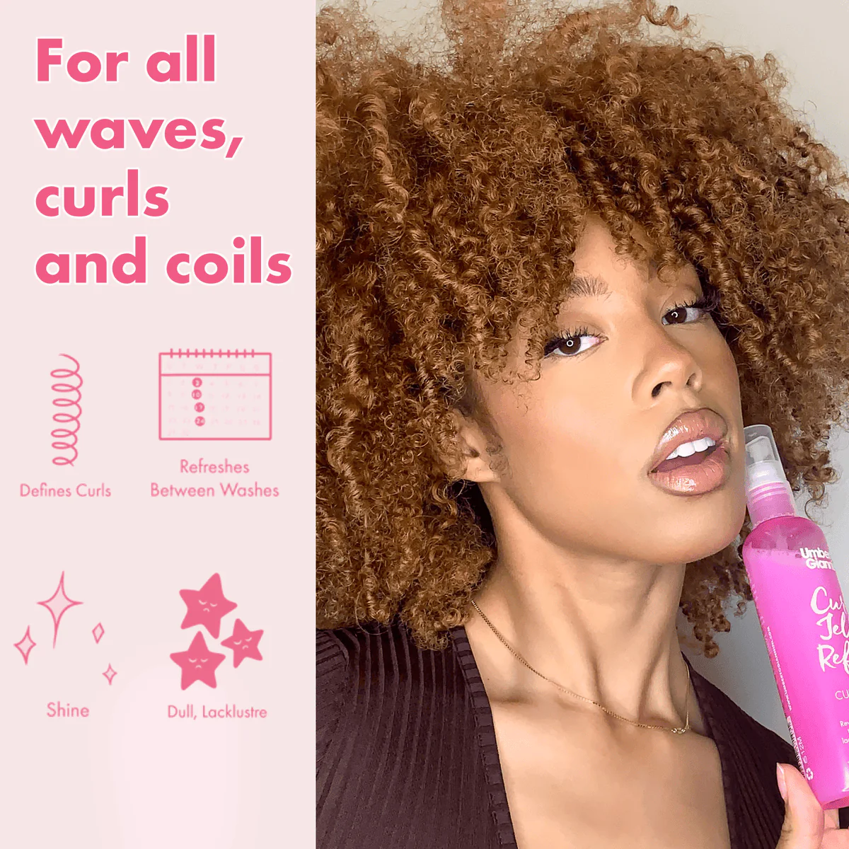 Umberto Giannini Curl Jelly Refresh Spray 150ml - Image 3