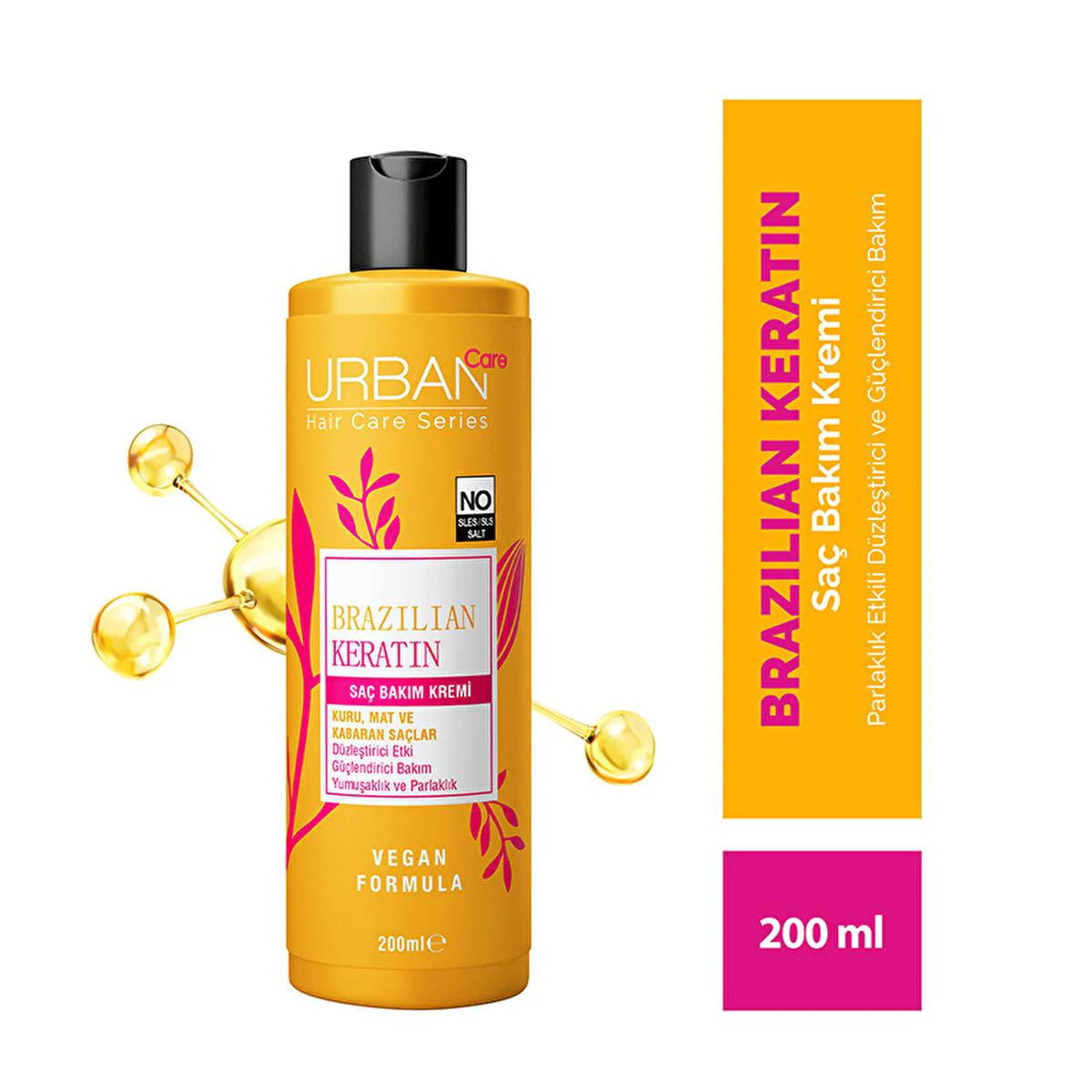 Urban Care Brazilian Keratin Conditioner 200ml - Image 2