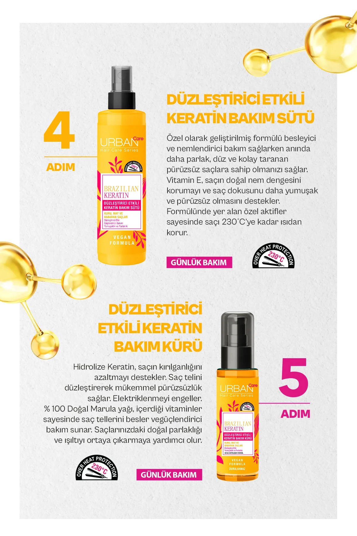 Urban Care Brazilian Keratin Shampoo 350ml - Image 4