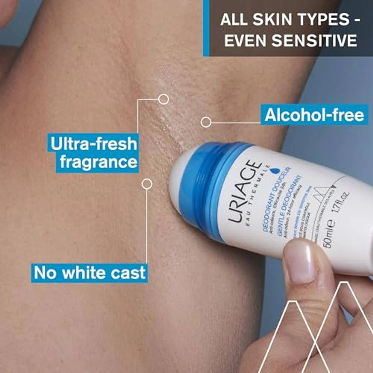 Uriage Deodorant Roll On Gentle 50ml - Image 2