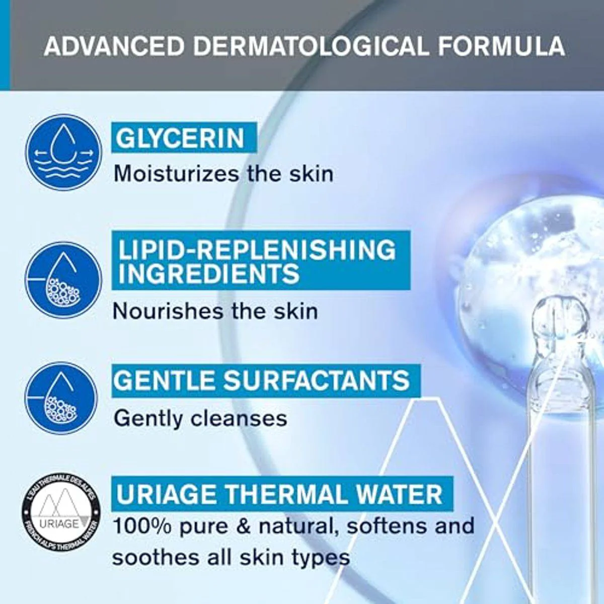 Uriage Extra Rich Dermatological Gel 500ml - Image 5