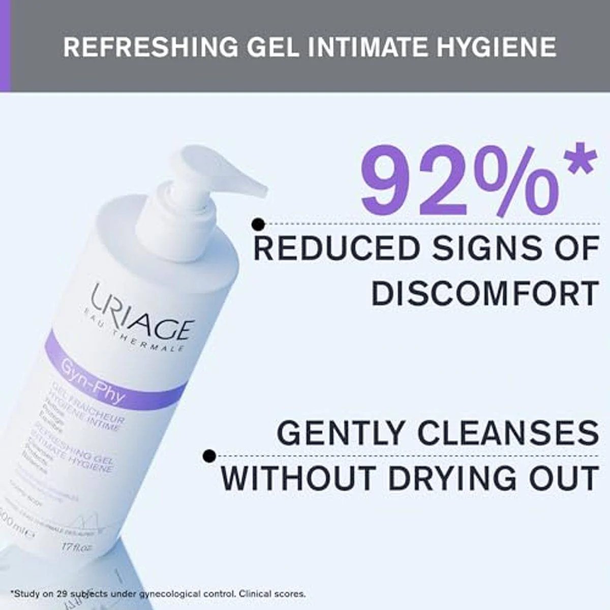 Uriage Gyn Phy Refreshing Intimate Cleansing Gel 500ml - Image 5