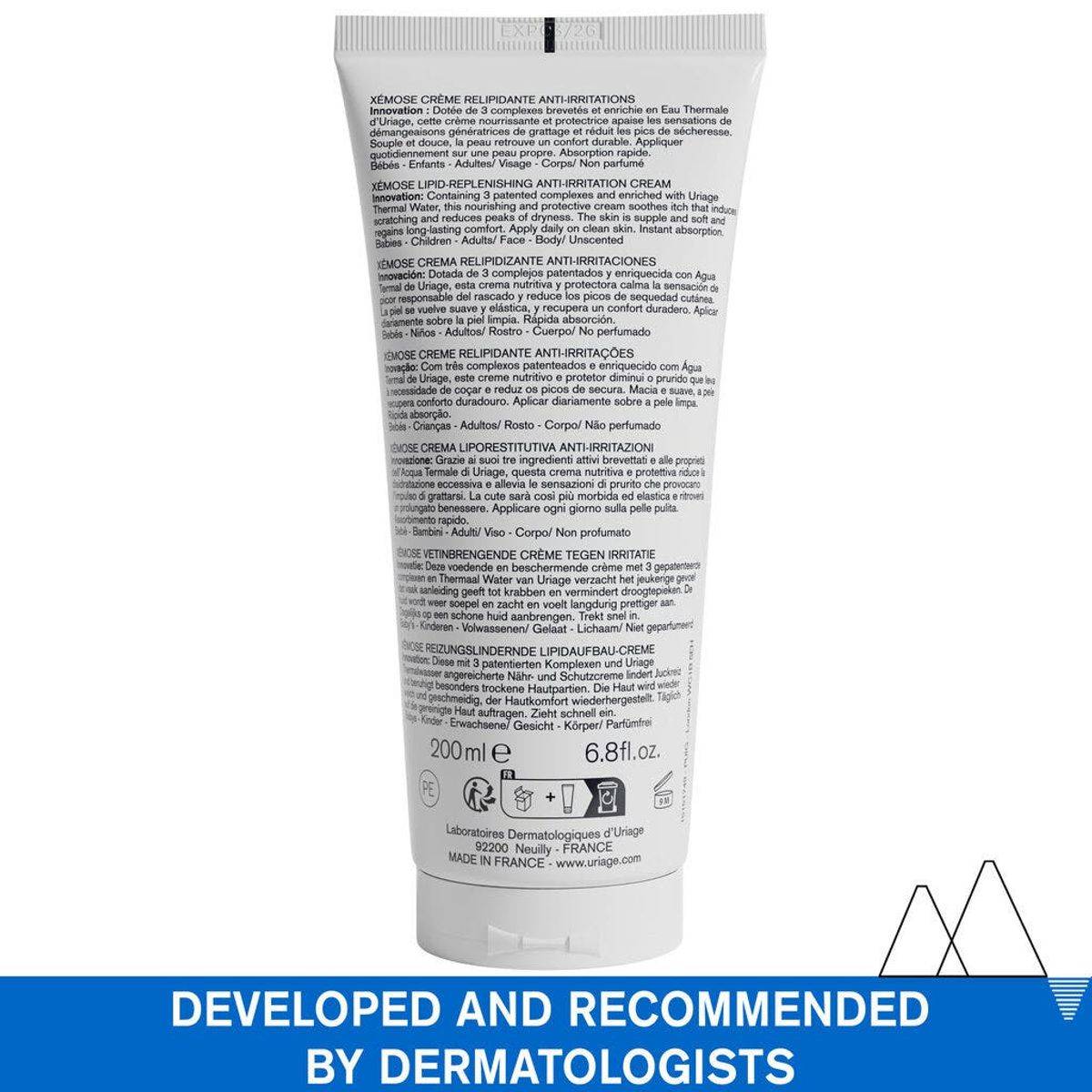 Uriage Xemose Lipid Replenishing Cream 200ml - Image 2