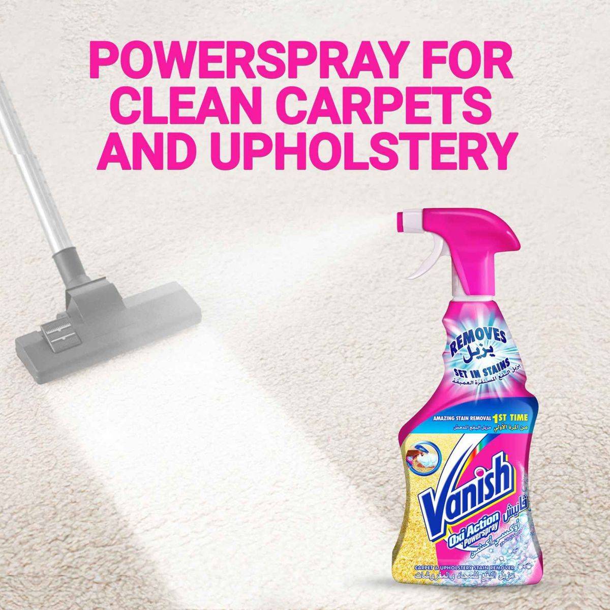 Vanish Stain Remover Oxi Action Carpet & Upholstery Trigger Spray 500ml - Image 5