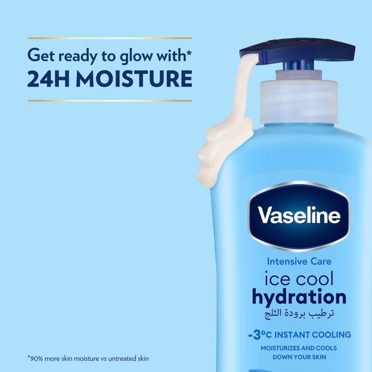 Vaseline Body Lotion Intensive Care Ice Cool Hydration 725ml - Image 3