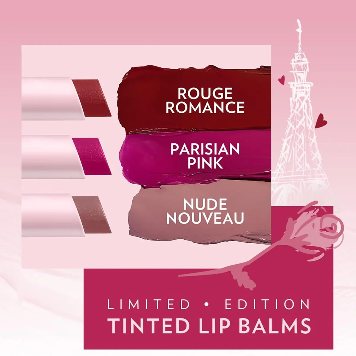 Vaseline Emily in Paris Limited Edition Tinted Lip Balm Parisian Pink 3g - Image 7
