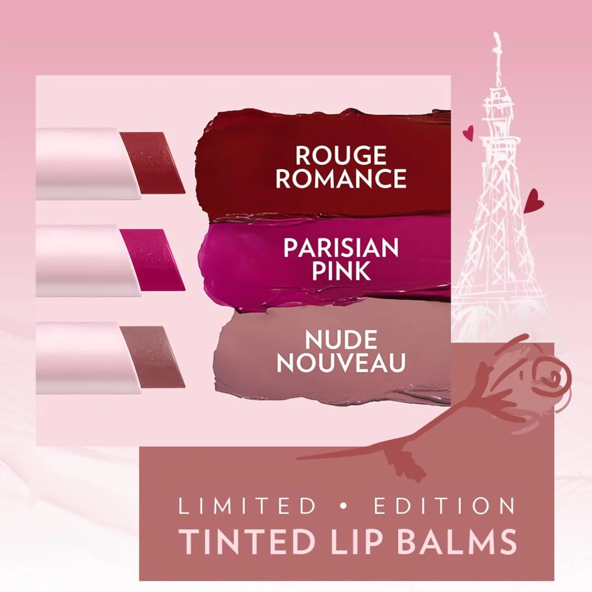 Vaseline Emily in Paris Limited Edition Tinted Lip Balm Rouge Romance 3g - Image 6