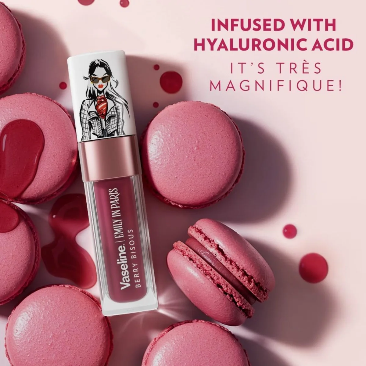 Vaseline Emily in Paris Limited Edition Tinted Lip Oil Berry Bisous 4g - Image 5