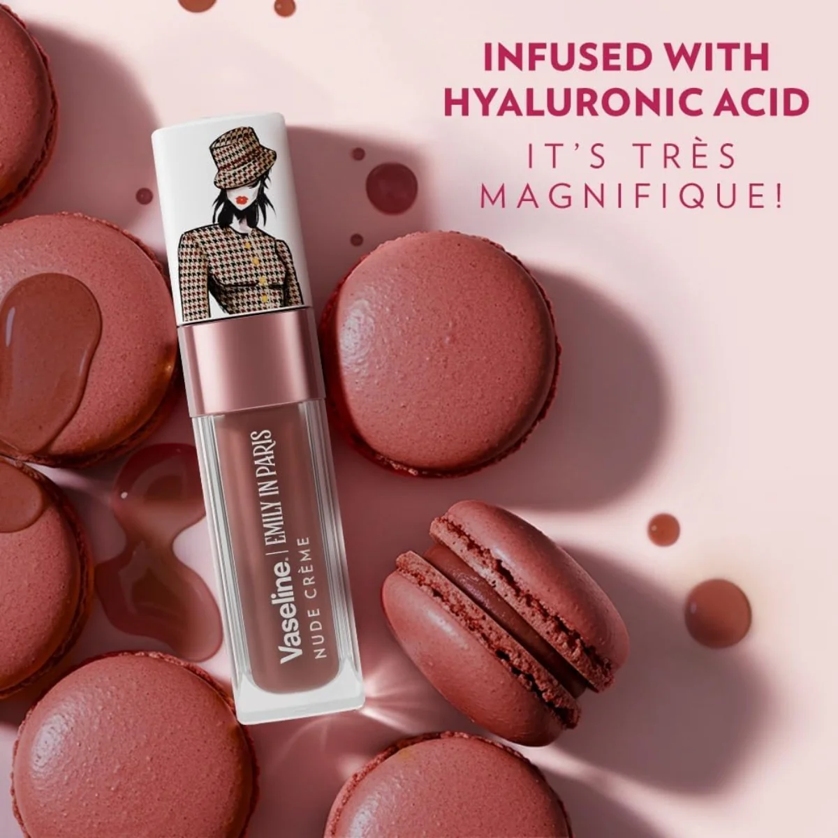 Vaseline Emily in Paris Limited Edition Tinted Lip Oil Nude Creme 4g - Image 3