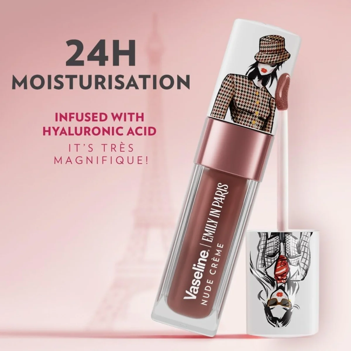 Vaseline Emily in Paris Limited Edition Tinted Lip Oil Nude Creme 4g - Image 4