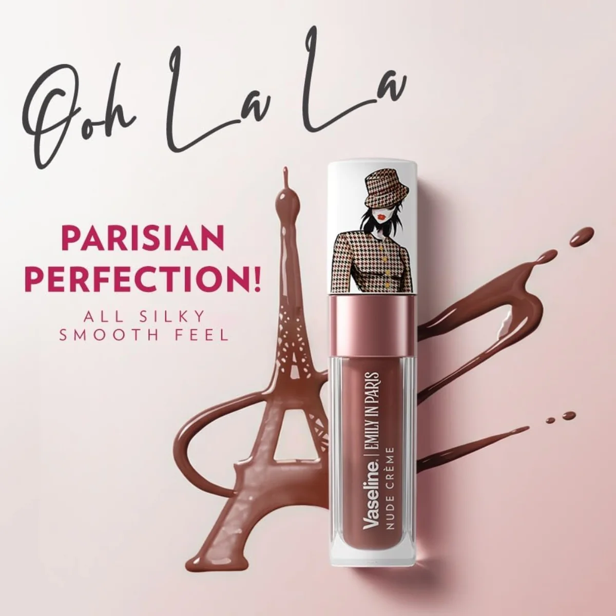 Vaseline Emily in Paris Limited Edition Tinted Lip Oil Nude Creme 4g - Image 5