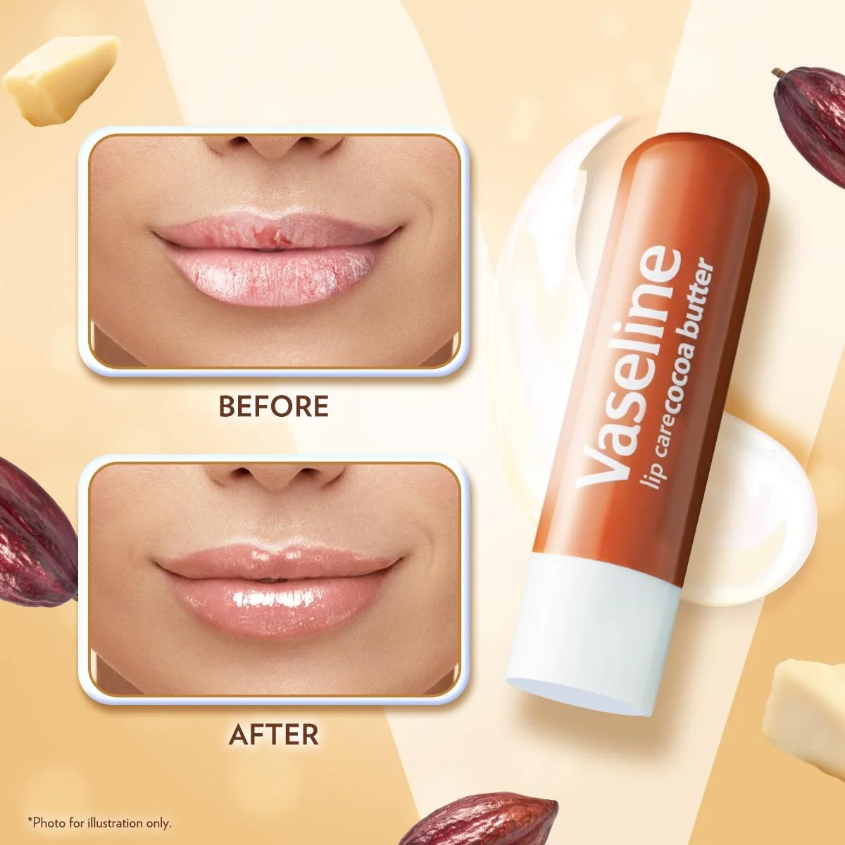 Vaseline Lip Therapy Lip Balm Cocoa Butter 4.8g - Image 3