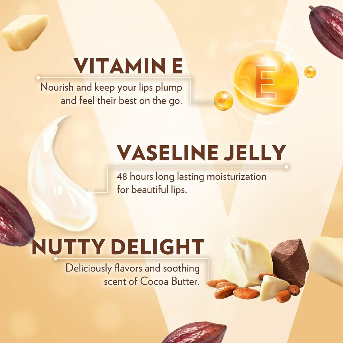 Vaseline Lip Therapy Lip Balm Cocoa Butter 4.8g - Image 4