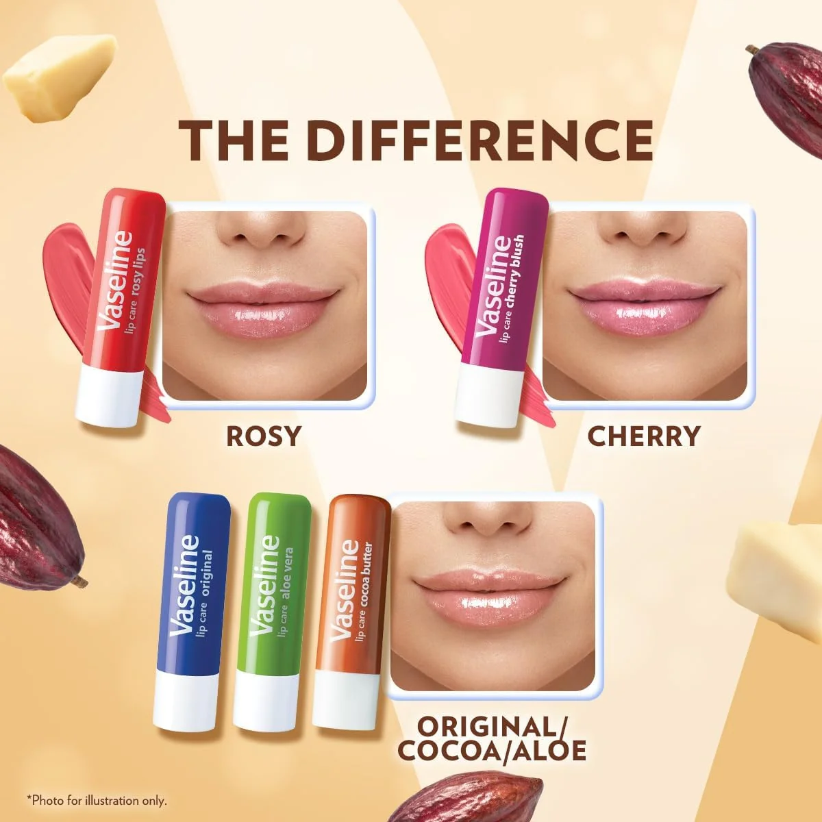 Vaseline Lip Therapy Lip Balm Cocoa Butter 4.8g - Image 6