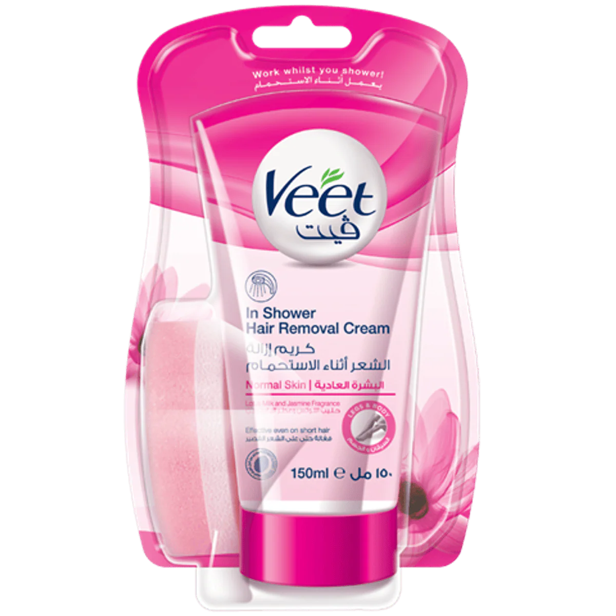 Veet Hair Removal Cream In Shower Legs & Body For Normal Skin 150g
