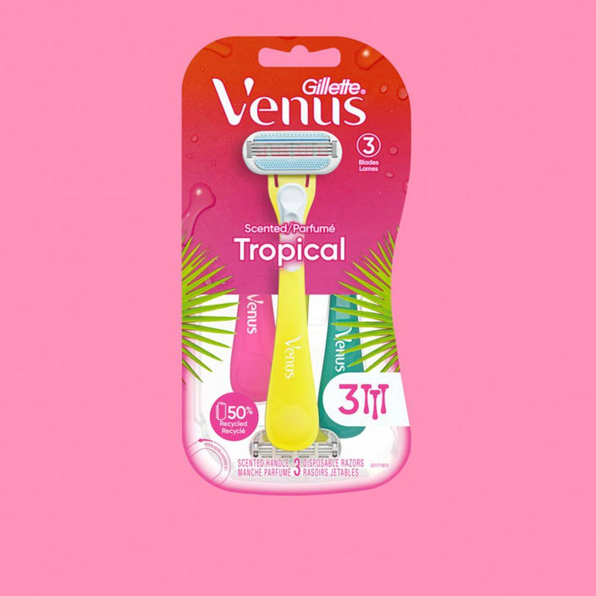 Venus Razor Disposable Tropical 3 Count - Image 2