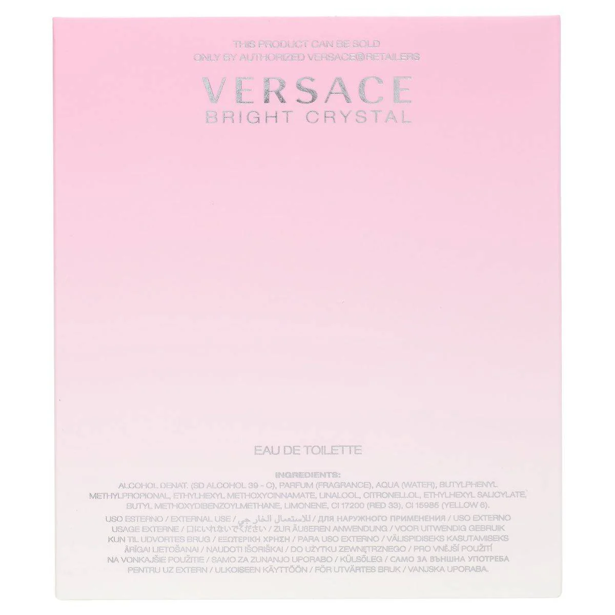 Versace Bright Crystal Eau de Toilette 90ml - Image 3