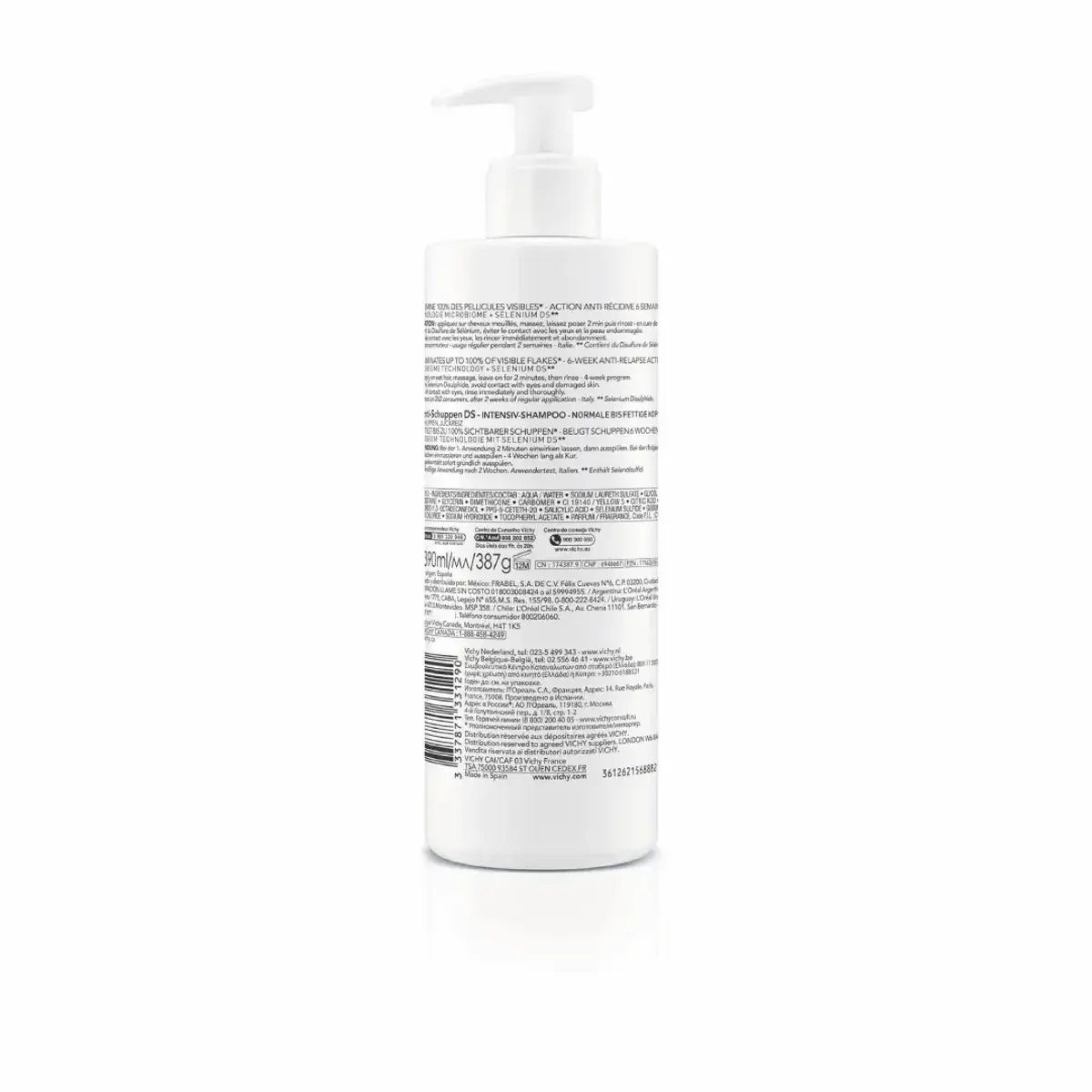 Vichy Dercos Anti-Dandruff DS Shampoo For Normal To Oily Hair 400ml - Image 2