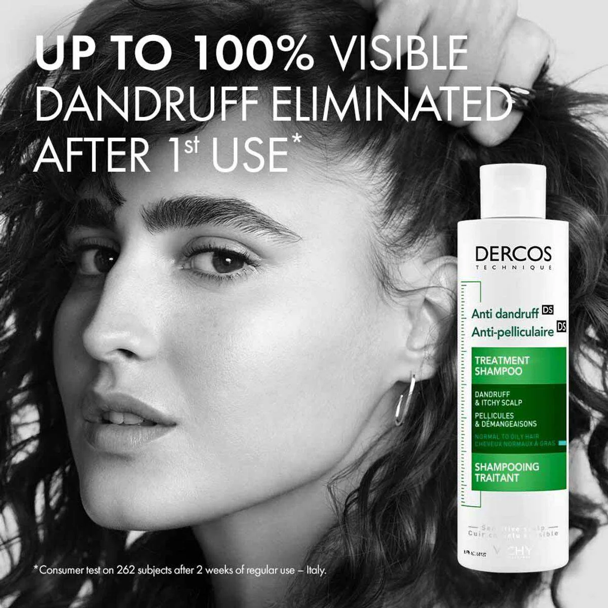 Vichy Dercos Anti-Dandruff DS Shampoo For Normal To Oily Hair Refill 390ml - Image 9