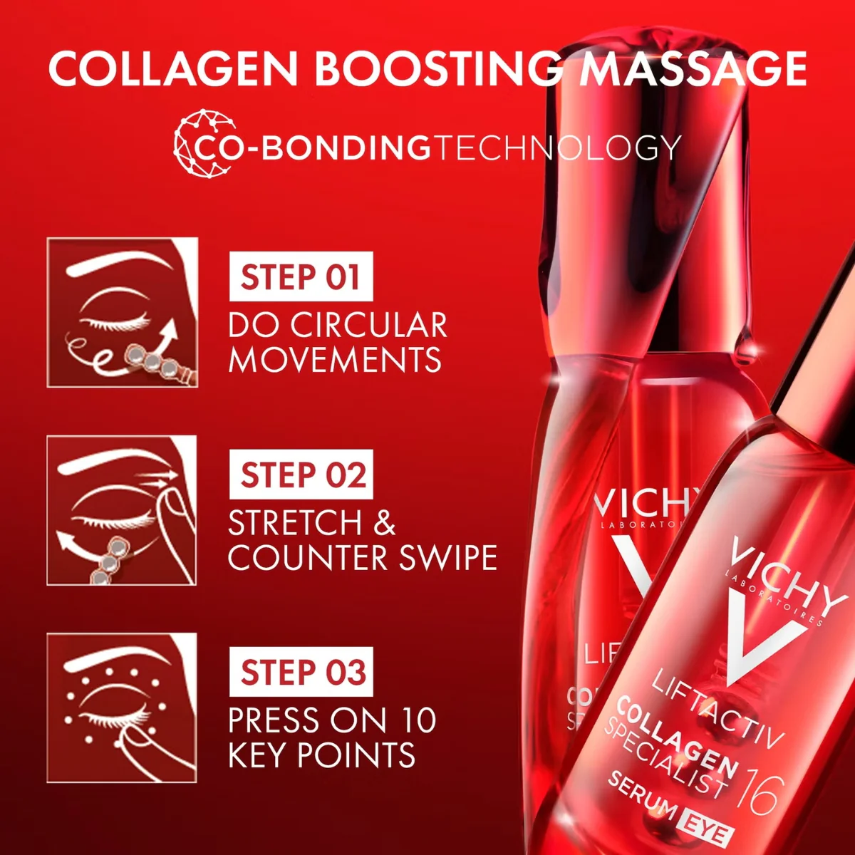 Vichy Liftactiv Collagen Specialist 16 Eye Serum 15ml - Image 4