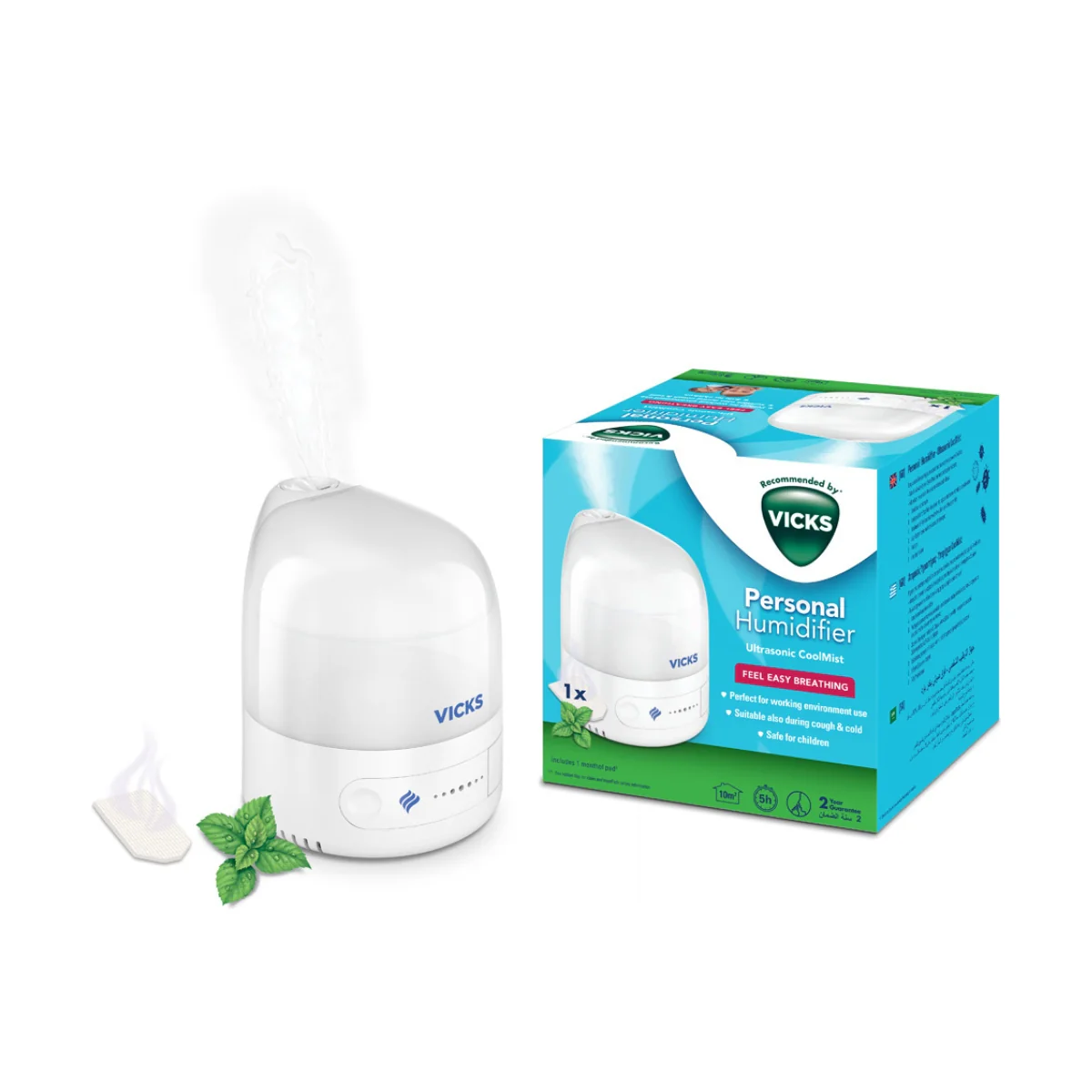 Vicks Humidifier Cool Mist Ultrasonic Personal VUl510E1 - Image 3