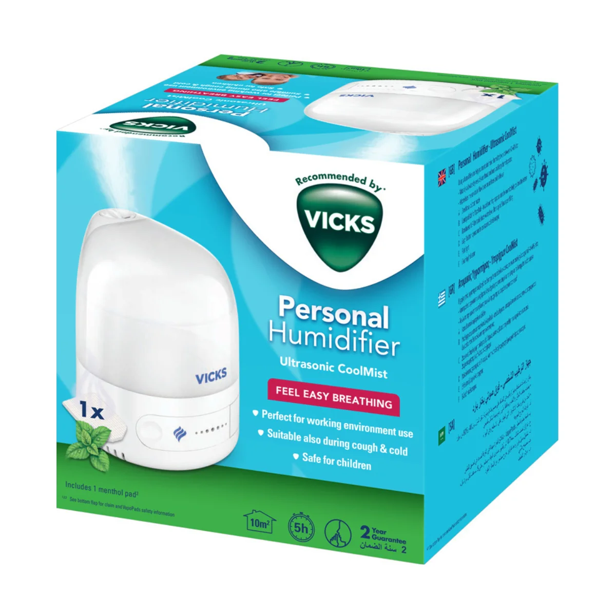 Vicks Humidifier Cool Mist Ultrasonic Personal VUl510E1 - Image 4