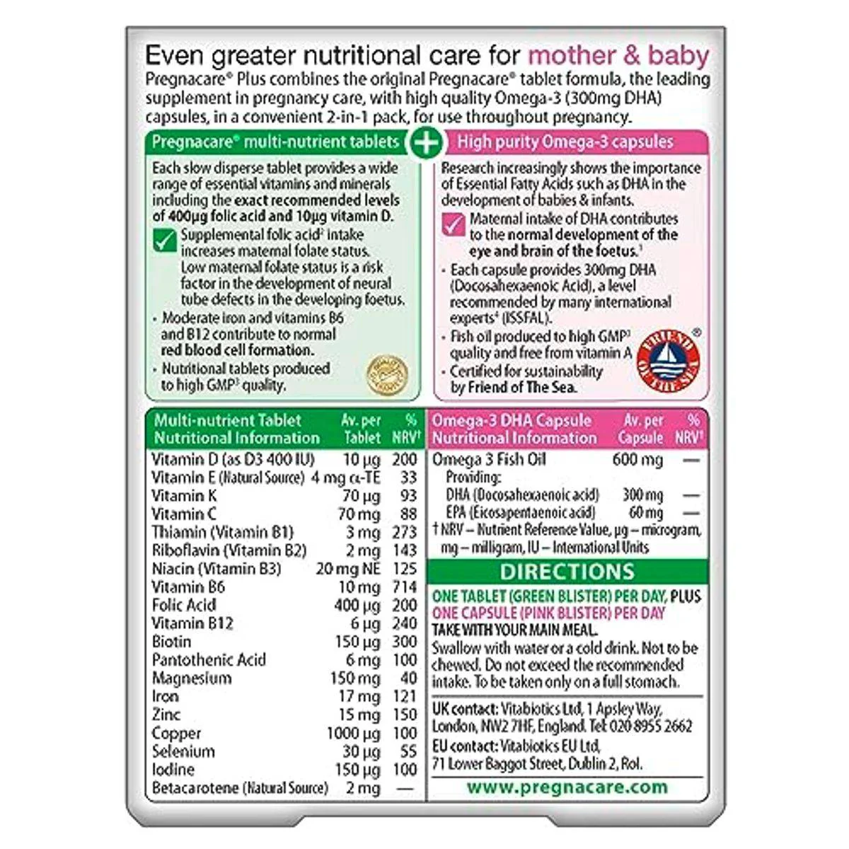 Vitabiotics Pregnacare Max 56 Tablets + 28 Capsules - Image 2