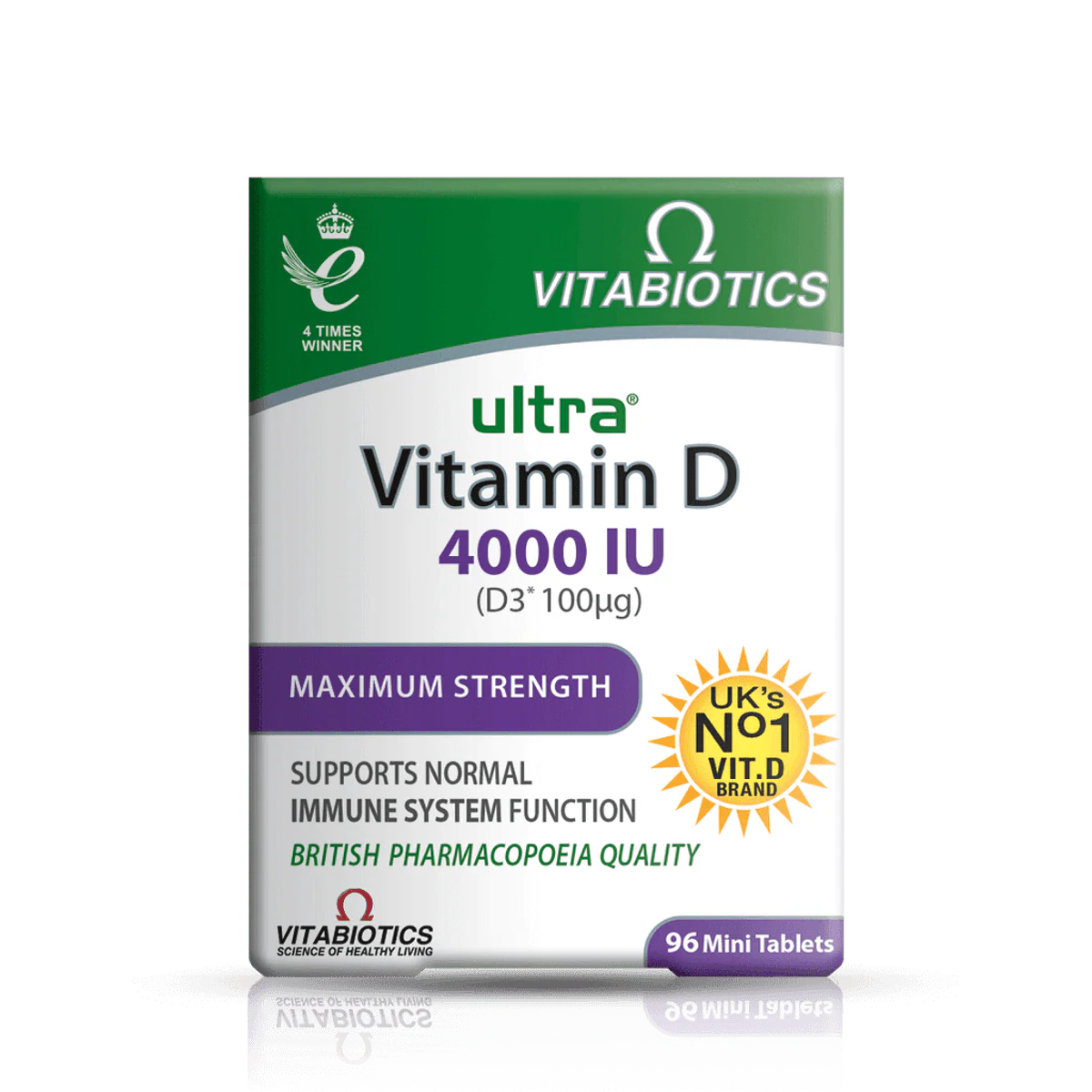 Vitabiotics Ultra Vitamin D3 4,000IU 96 Tablets