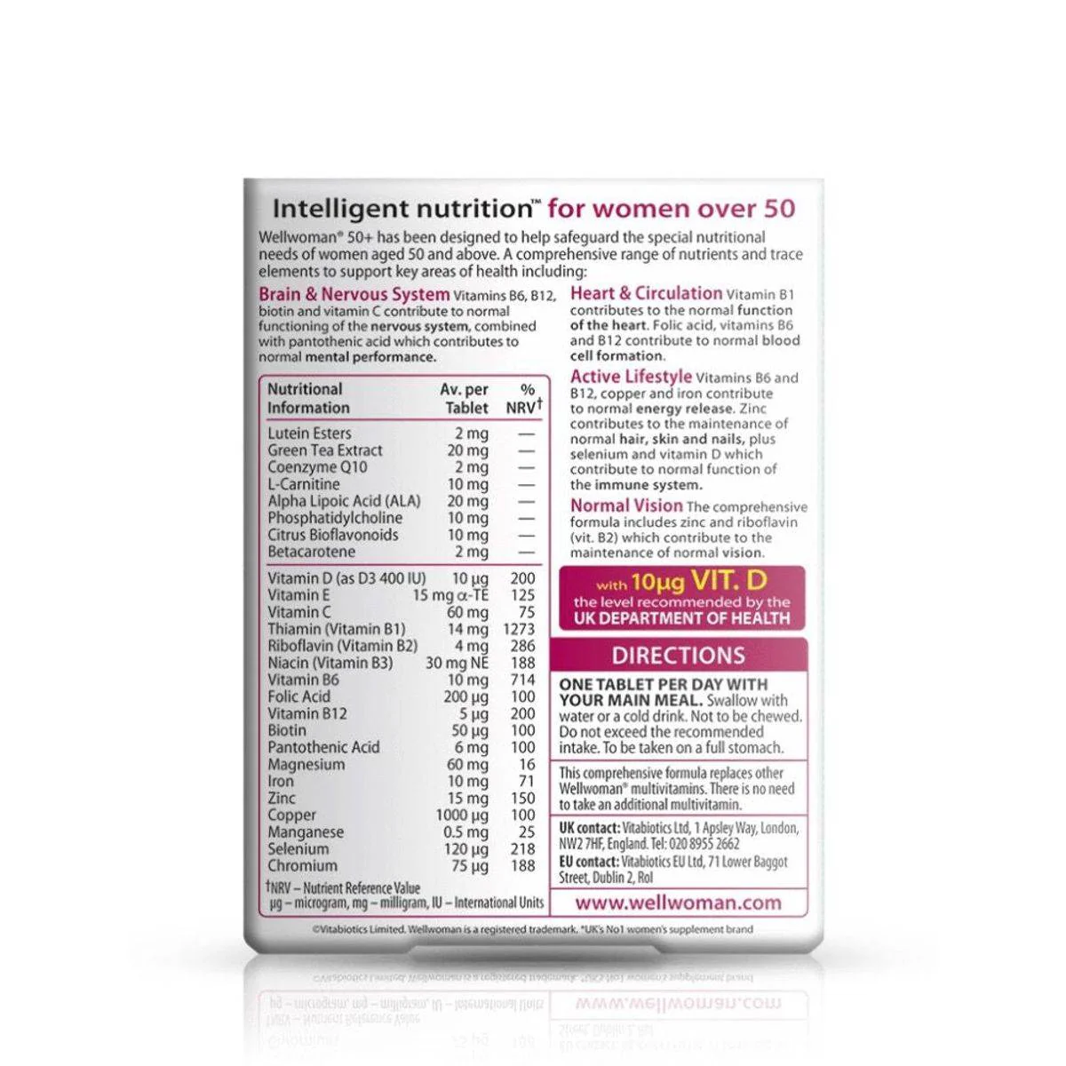 Vitabiotics Wellwoman 50+ 30 Tablets - Image 2