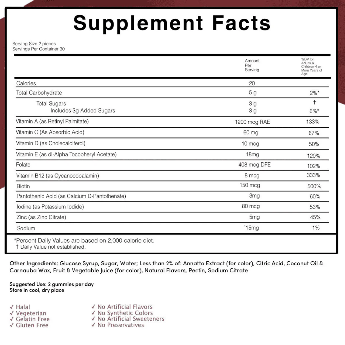 Vitamina Adult Multivitamin 60 Gummies - Image 7
